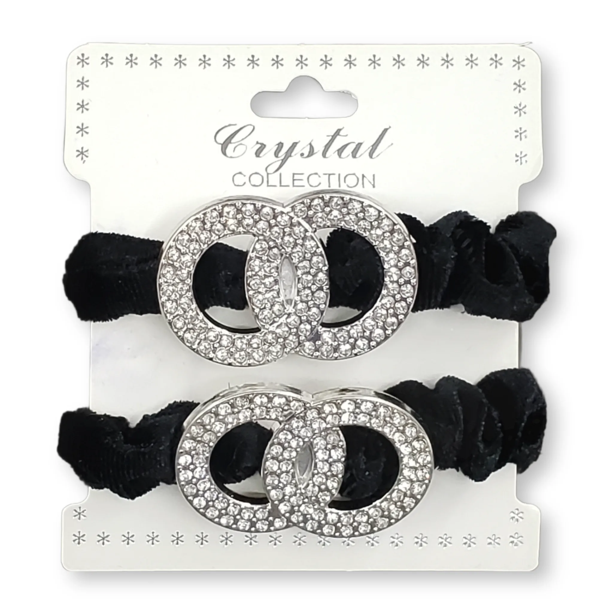 Crystal Collection 2pc Designer Scrunchie