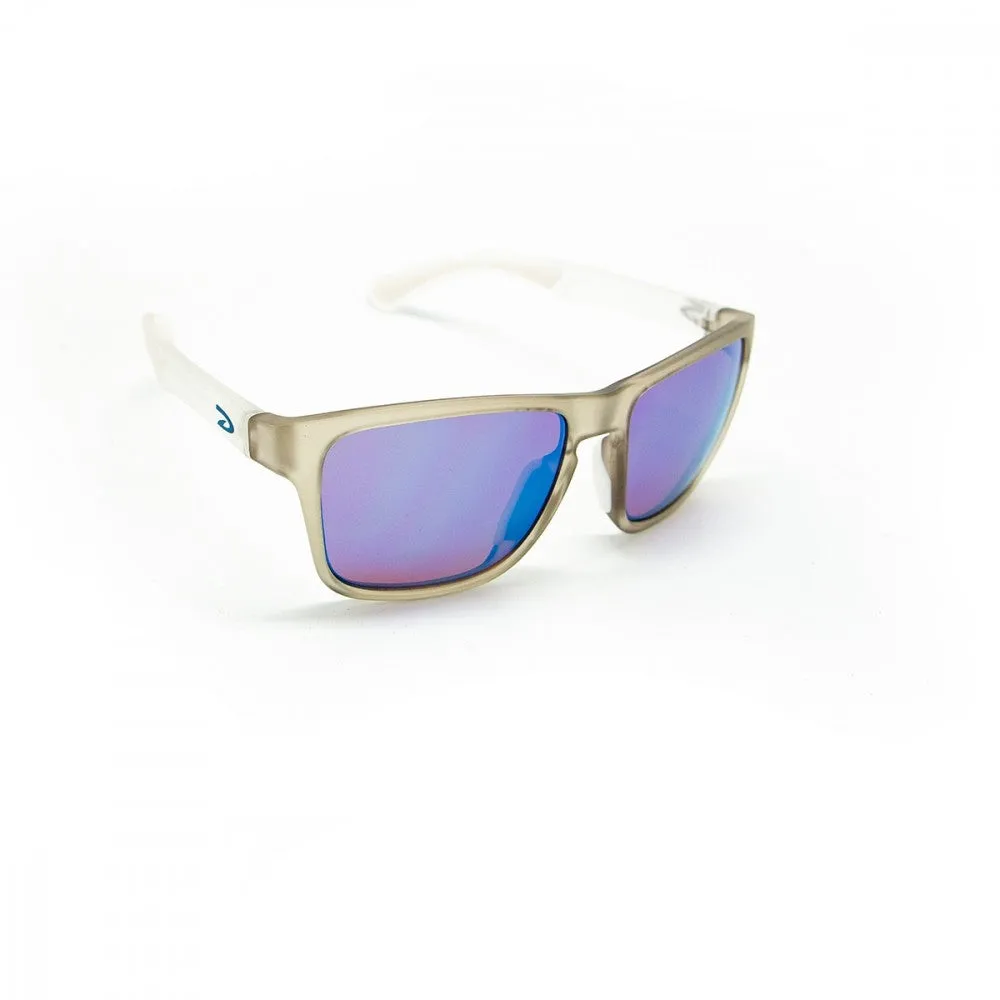 D'ARCS Dice Sunglasses Full Matt Grey Crystal HD Rose Blue