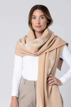 Dark Hampton - Thompson Wool Scarf, Neutral