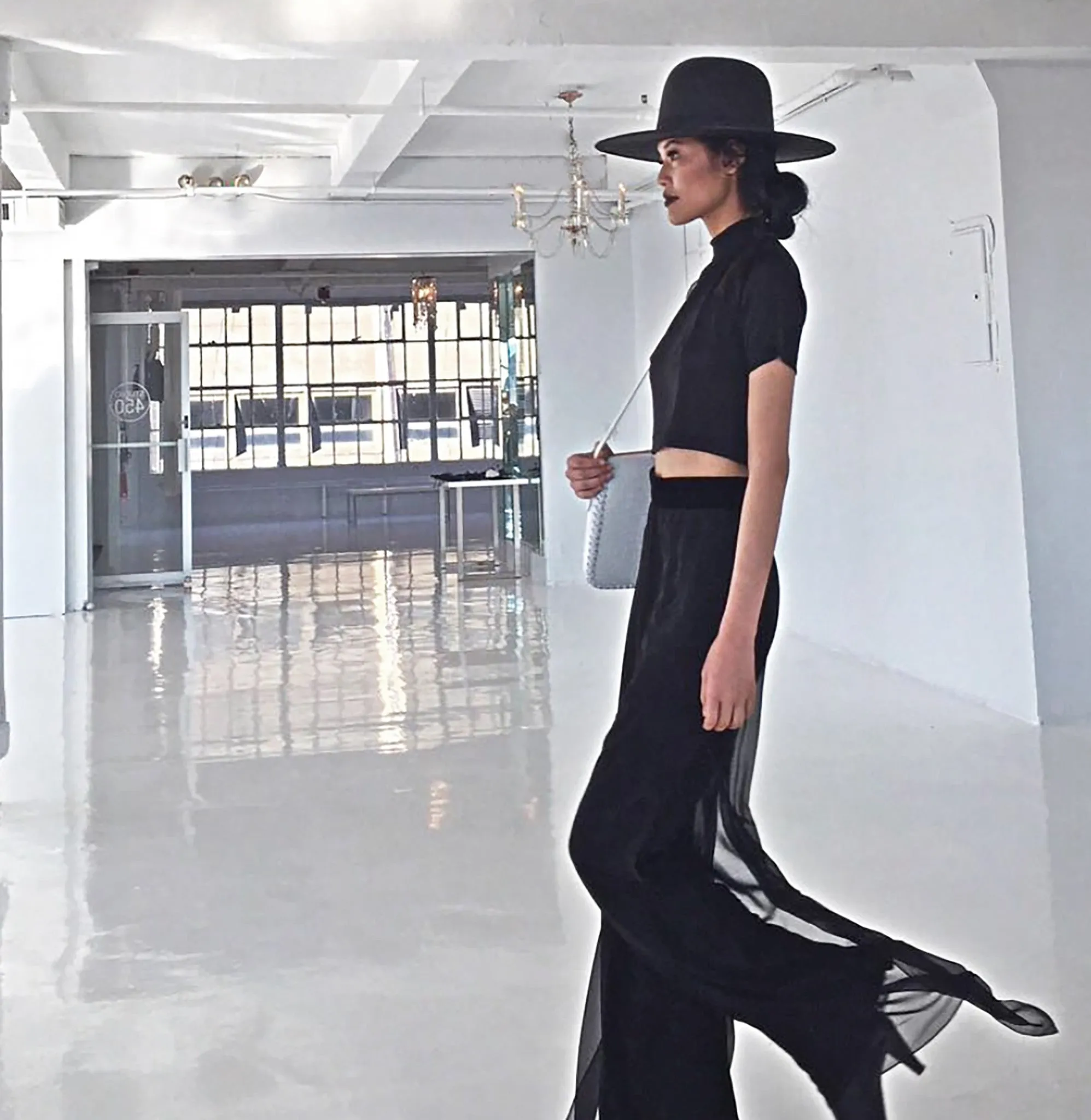 'Death Mist' Mock Neck Top & Pants