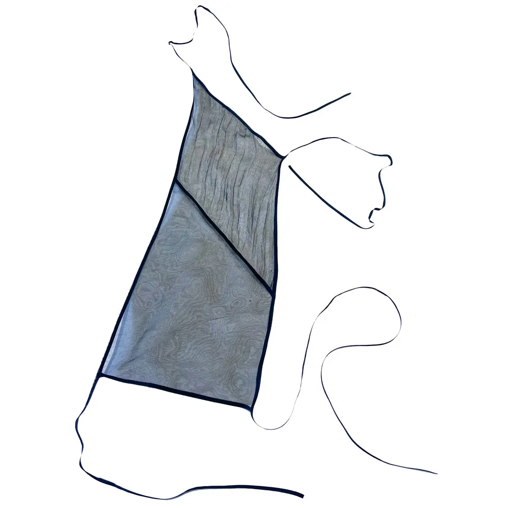 Deconstructed Transparent Silk Organza Layering Accessories