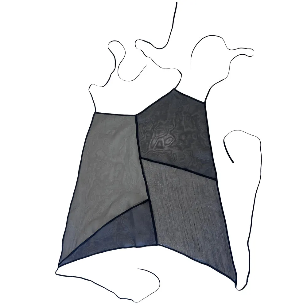 Deconstructed Transparent Silk Organza Layering Accessories