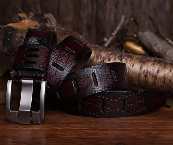 Designer Style Leather Belt