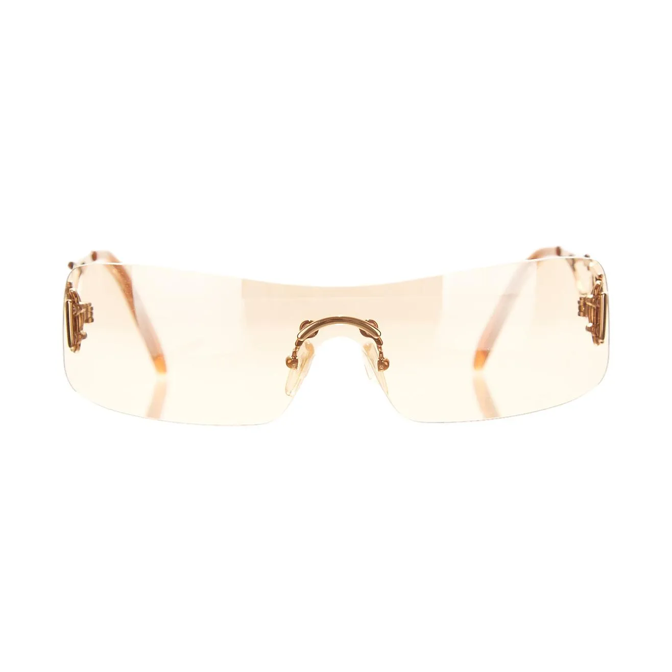 Dior Gold 'Fire' Rhinestone Sunglasses