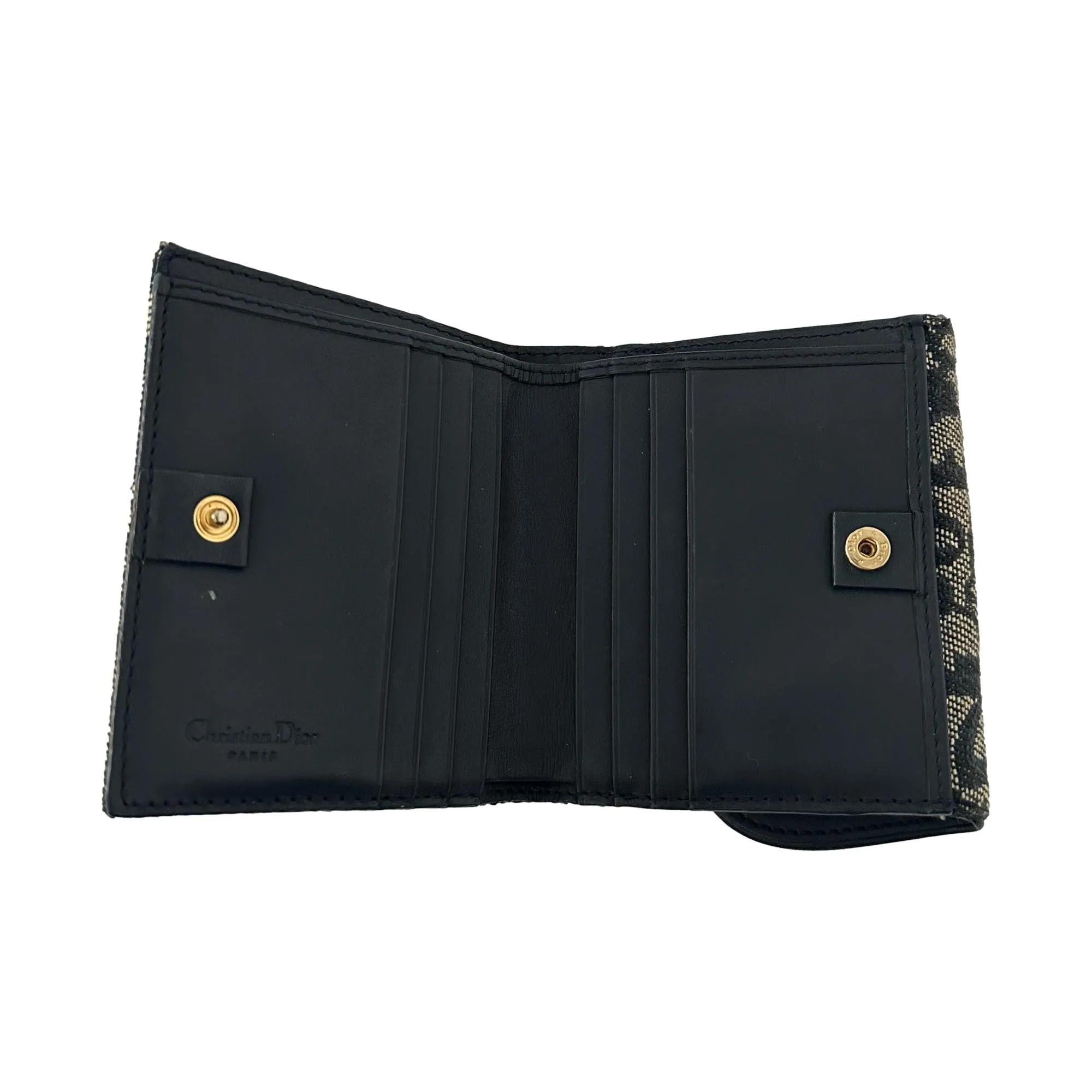 Dior Navy Logo Saddle Wallet