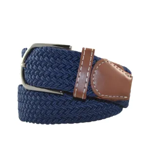 Elasticated Webbed Belt - Marine