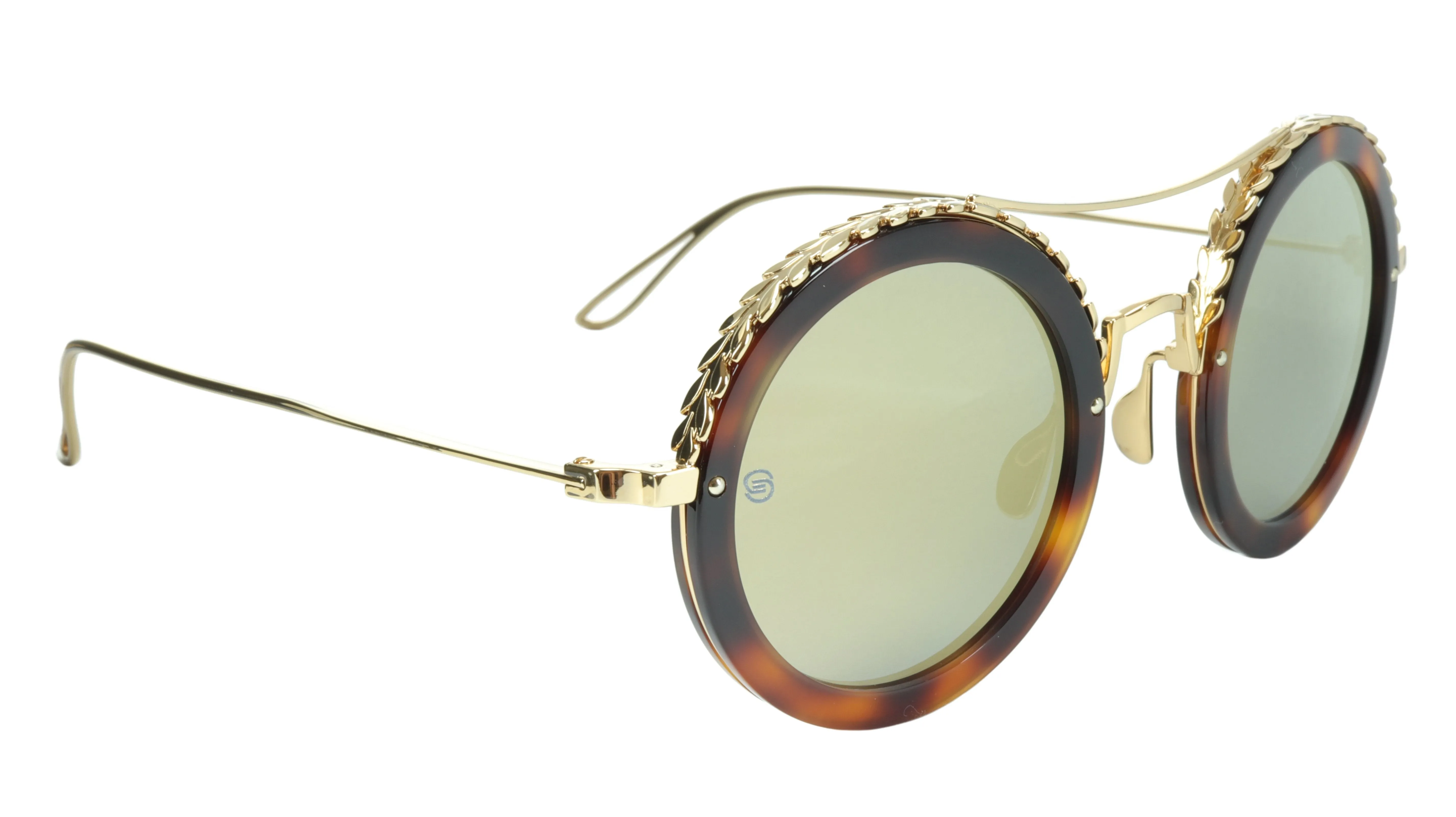 Ellie Saab Sunglasses ES 001/S 06JO3 Acetate Metal Italy Made 48-27-145