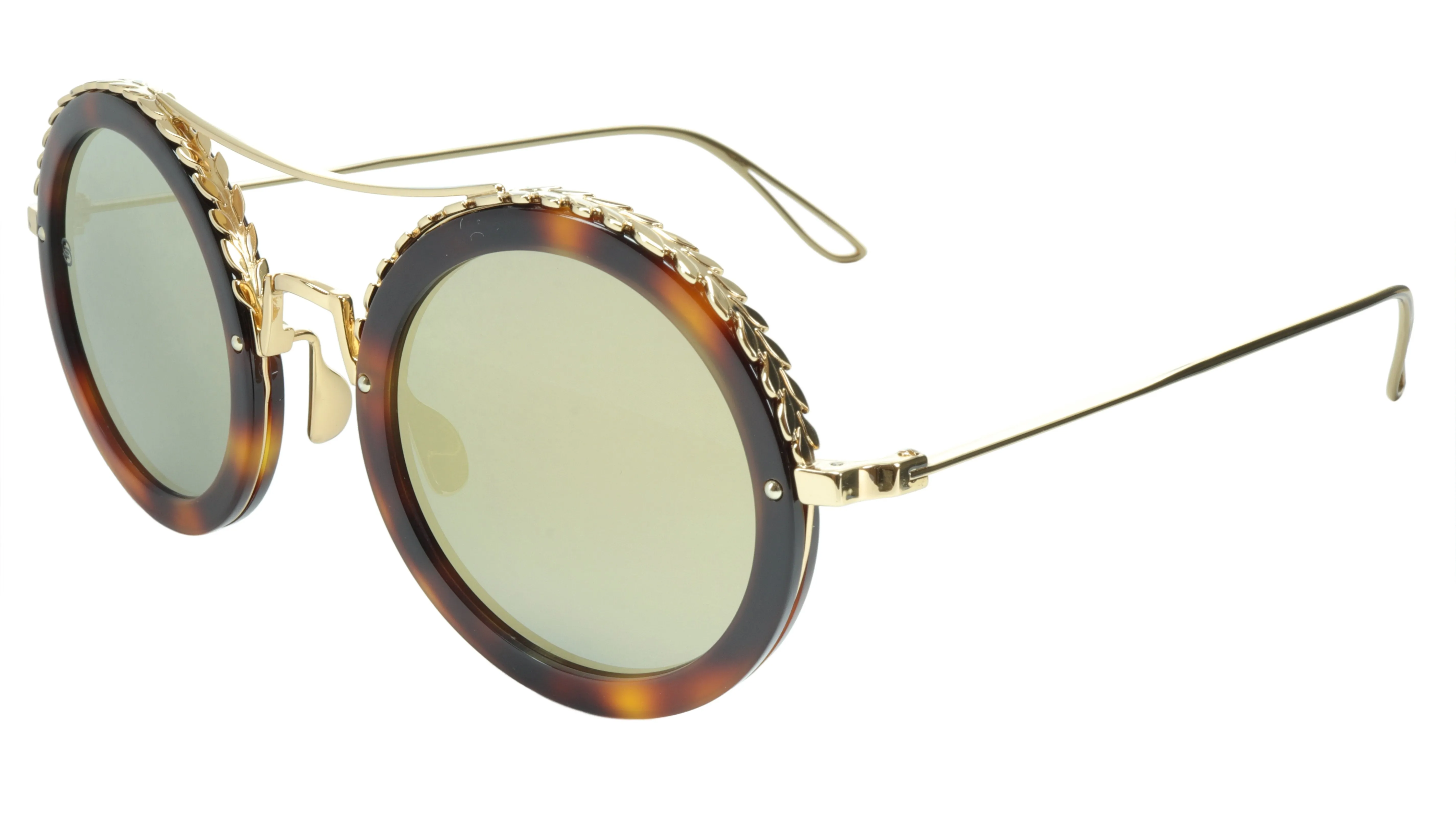 Ellie Saab Sunglasses ES 001/S 06JO3 Acetate Metal Italy Made 48-27-145