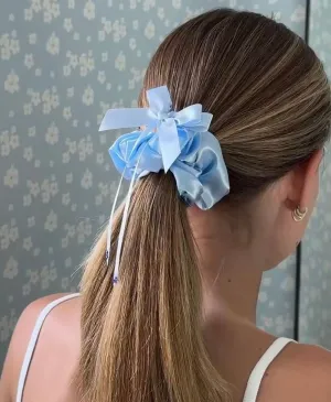 Emi Jay Sweet Dreams Silk Scrunchie in Periwinkle