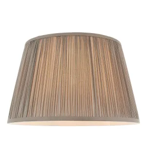 Endon 79628 Freya 1lt Shade Charcoal grey silk 60W E27 or B22 GLS (Required)