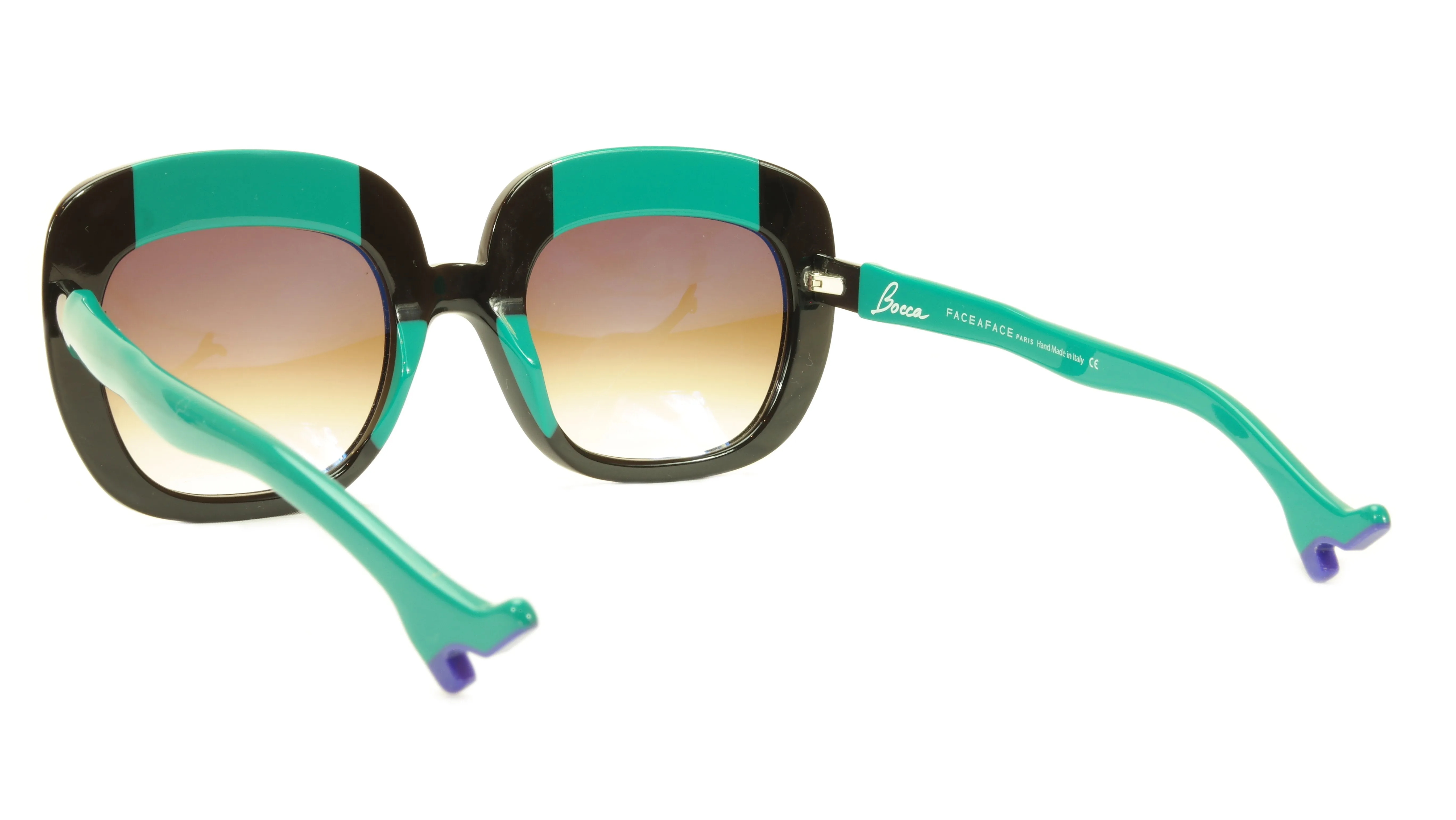 Face A Face Sunglasses Frame BOCCA Lova 1 4027 Acetate Black Emerald Italy Made