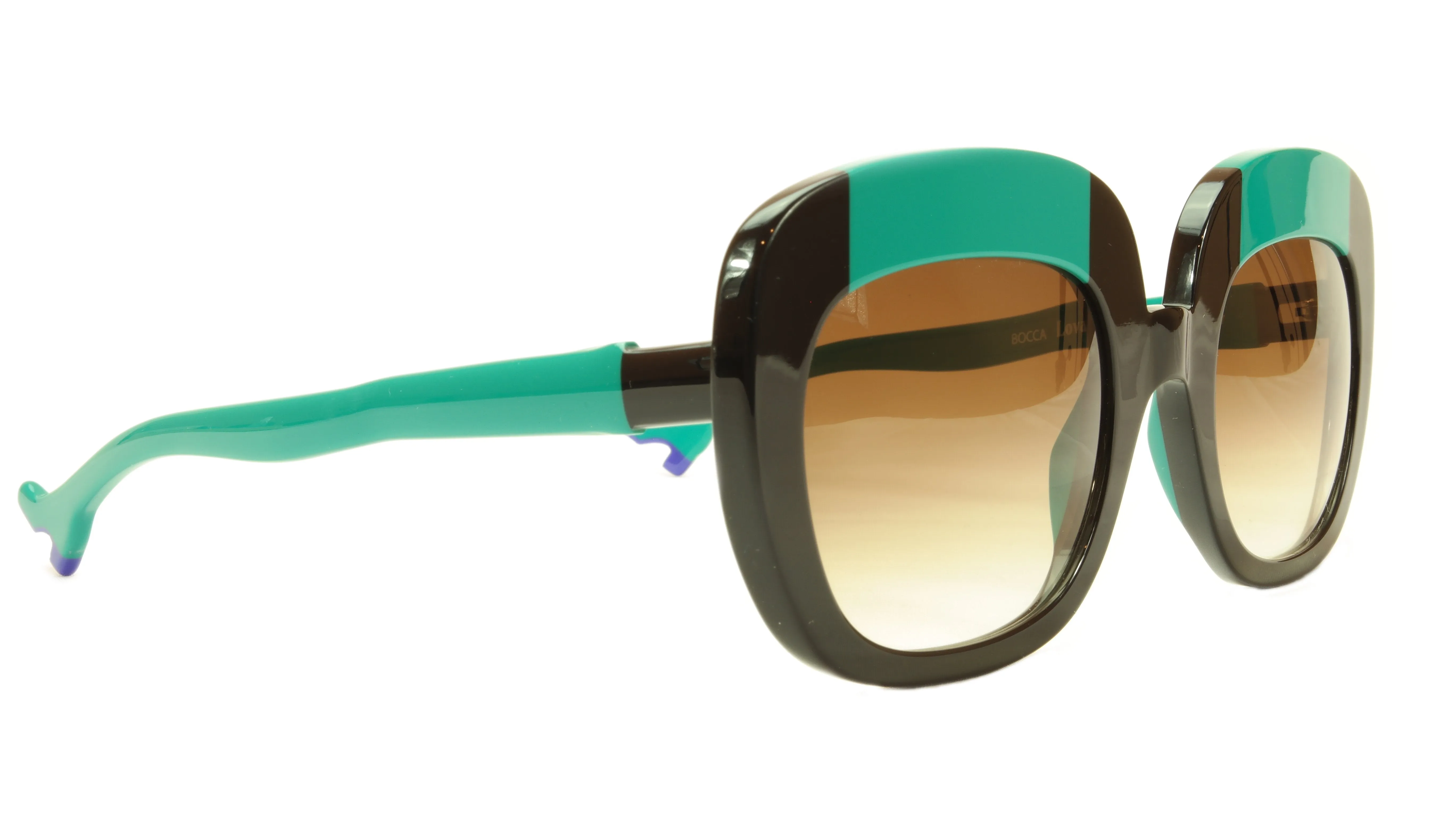 Face A Face Sunglasses Frame BOCCA Lova 1 4027 Acetate Black Emerald Italy Made
