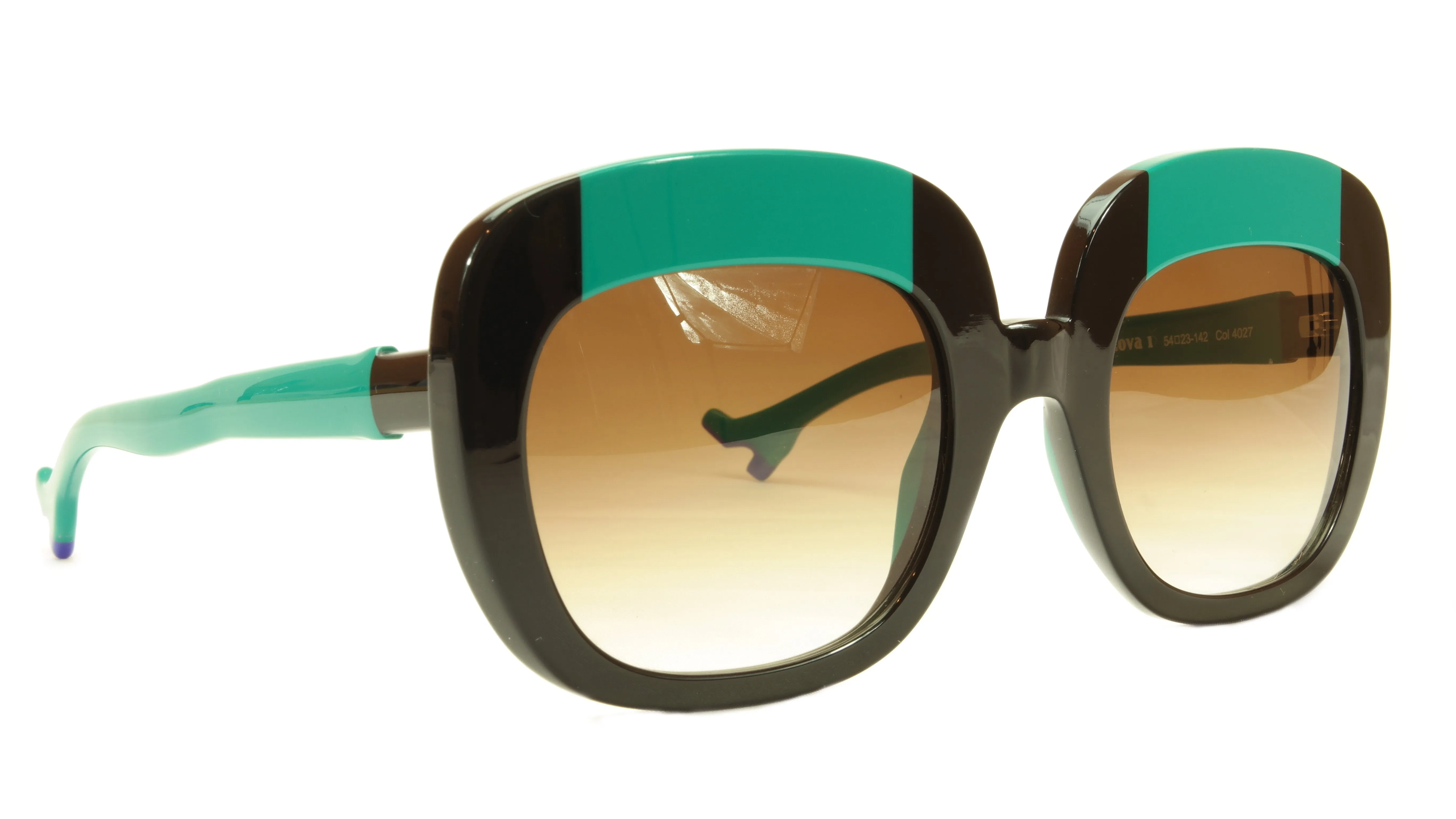 Face A Face Sunglasses Frame BOCCA Lova 1 4027 Acetate Black Emerald Italy Made