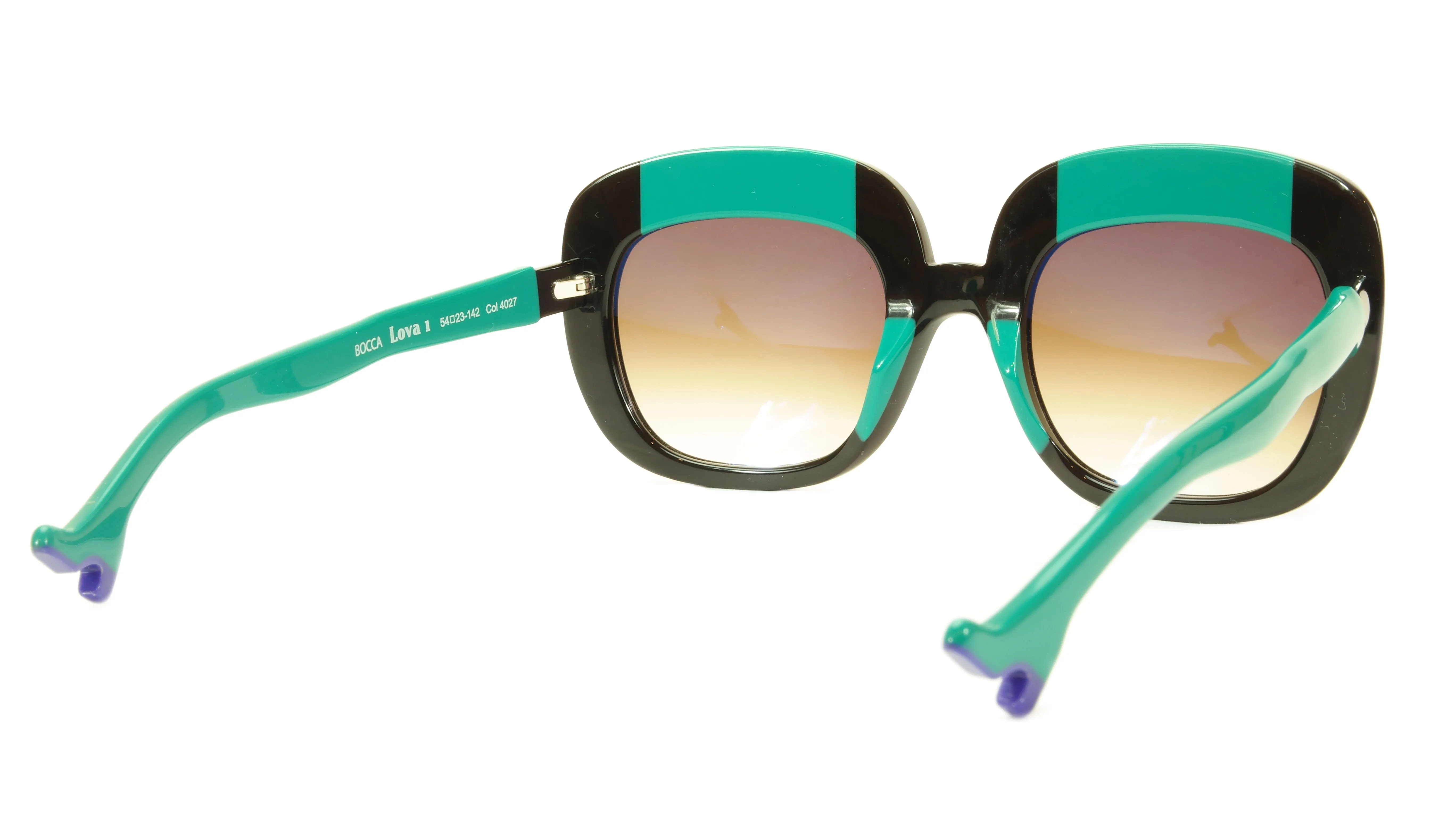 Face A Face Sunglasses Frame BOCCA Lova 1 4027 Acetate Black Emerald Italy Made