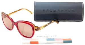Face A Face Sunglasses Paris Brune 1 608 Pink Tan Plastic Italy Hand Made