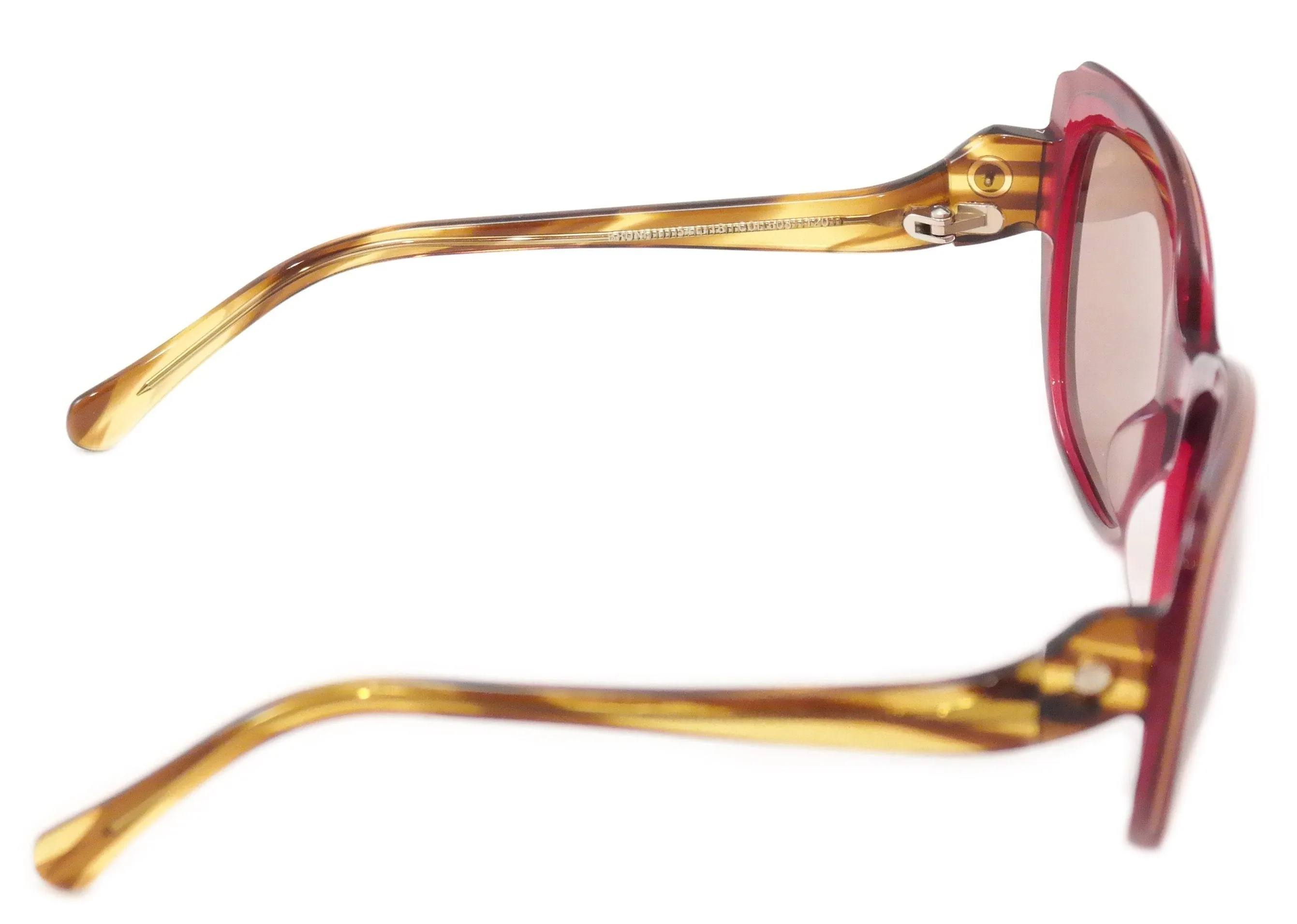 Face A Face Sunglasses Paris Brune 1 608 Pink Tan Plastic Italy Hand Made