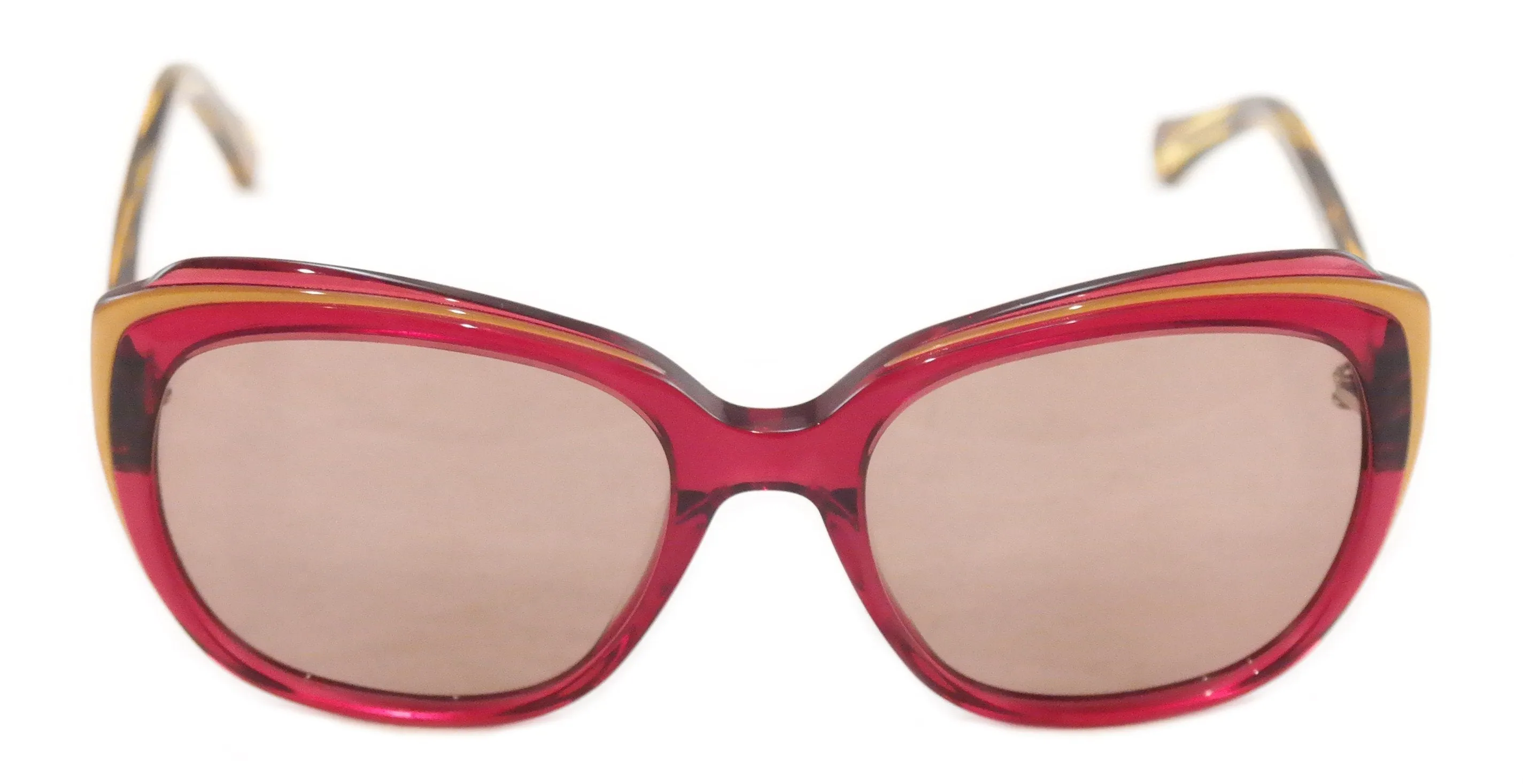 Face A Face Sunglasses Paris Brune 1 608 Pink Tan Plastic Italy Hand Made