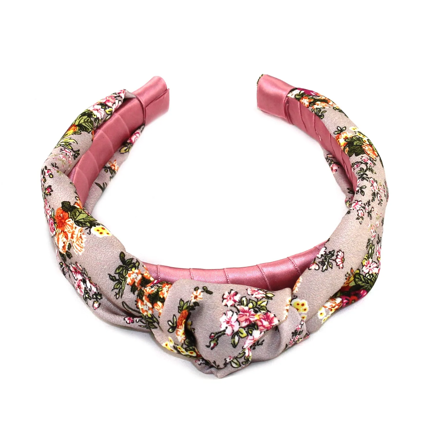 Floral Silk Knot Headband