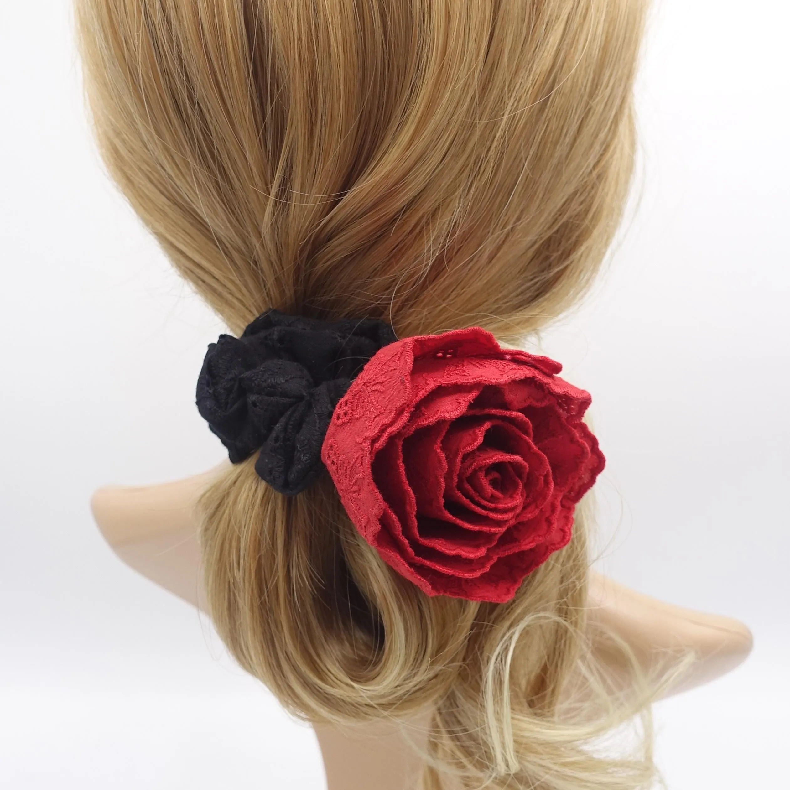 flower scrunchies, floral scrunchies, bloom scrunchies for women