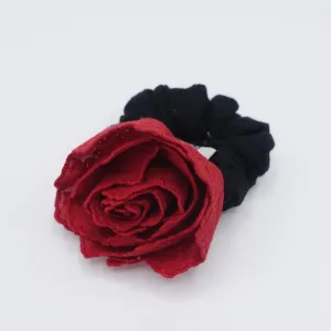 flower scrunchies, floral scrunchies, bloom scrunchies for women