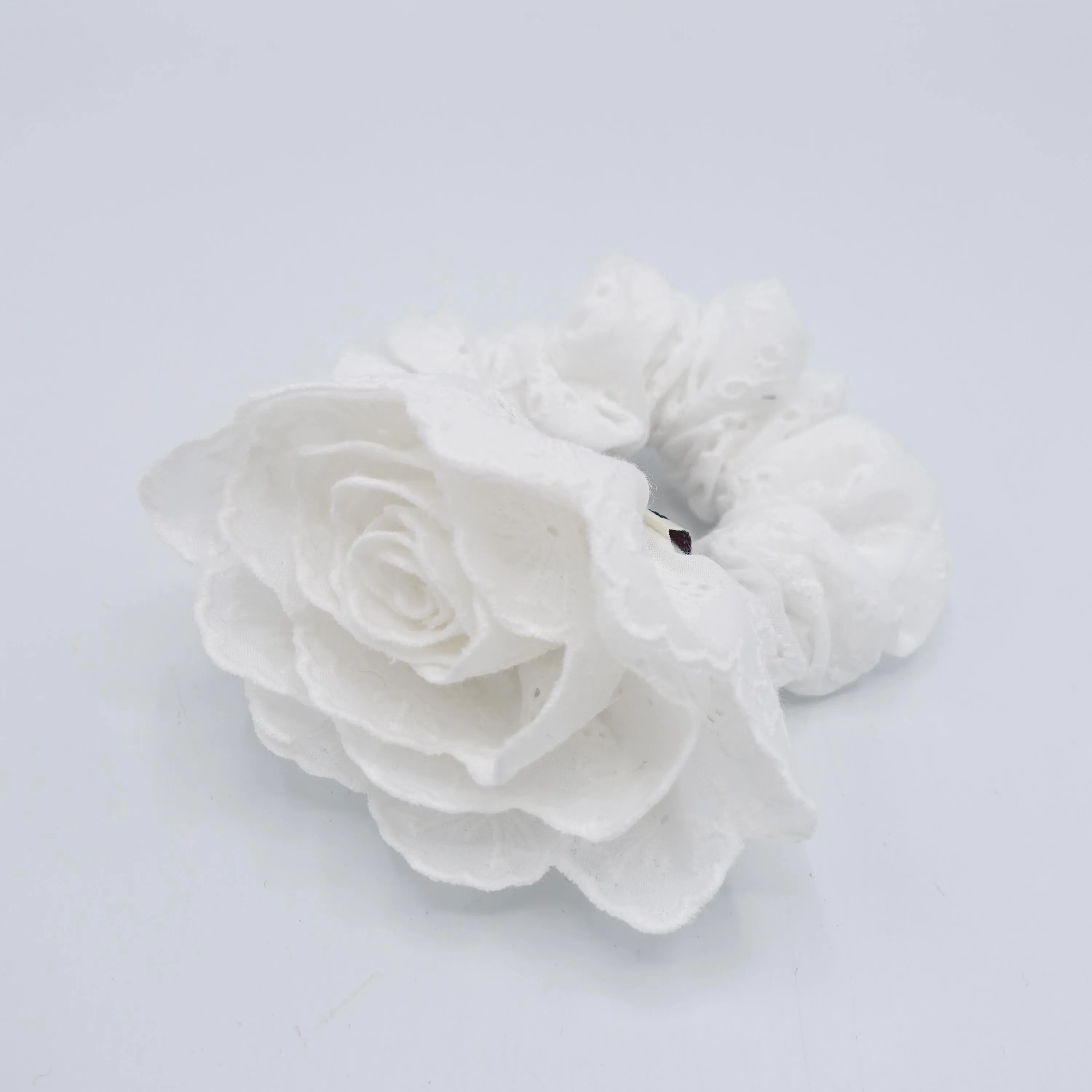 flower scrunchies, floral scrunchies, bloom scrunchies for women