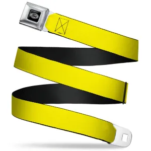 Ford Emblem Seatbelt Belt - Yellow Webbing
