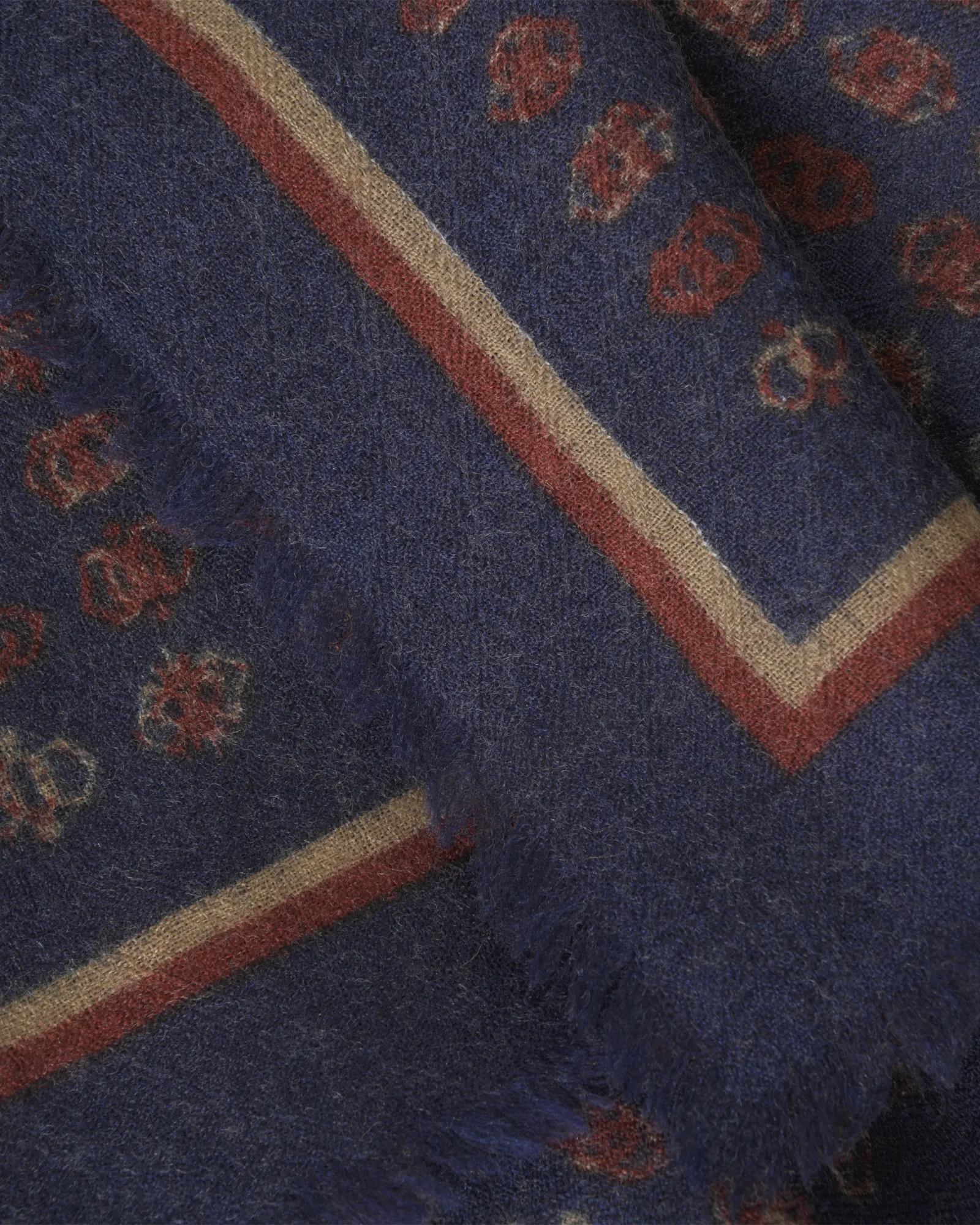 foulard n625 scarf- 90 x 90cm - navy blue