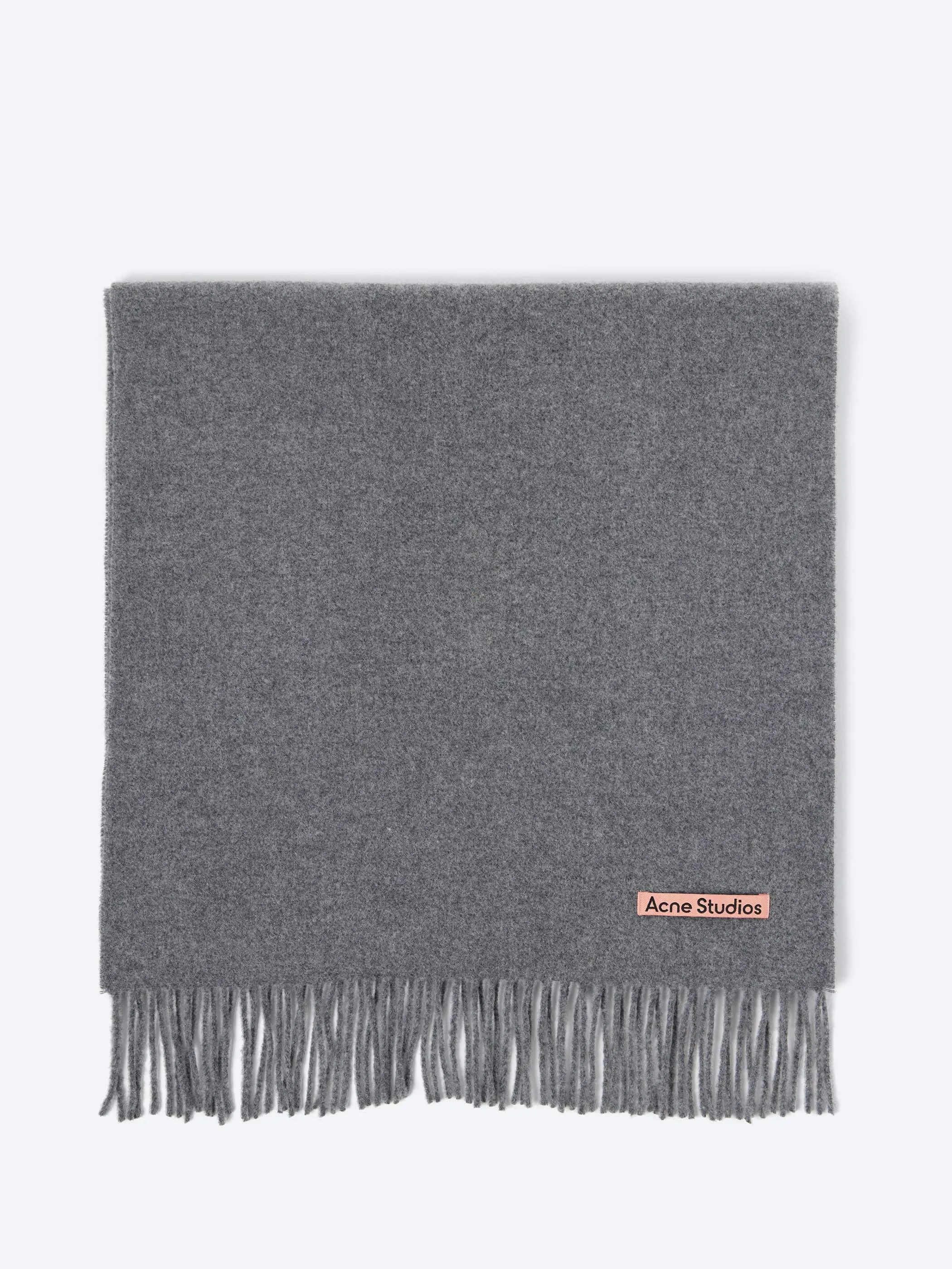 Fringe Wool Scarf - Narrow