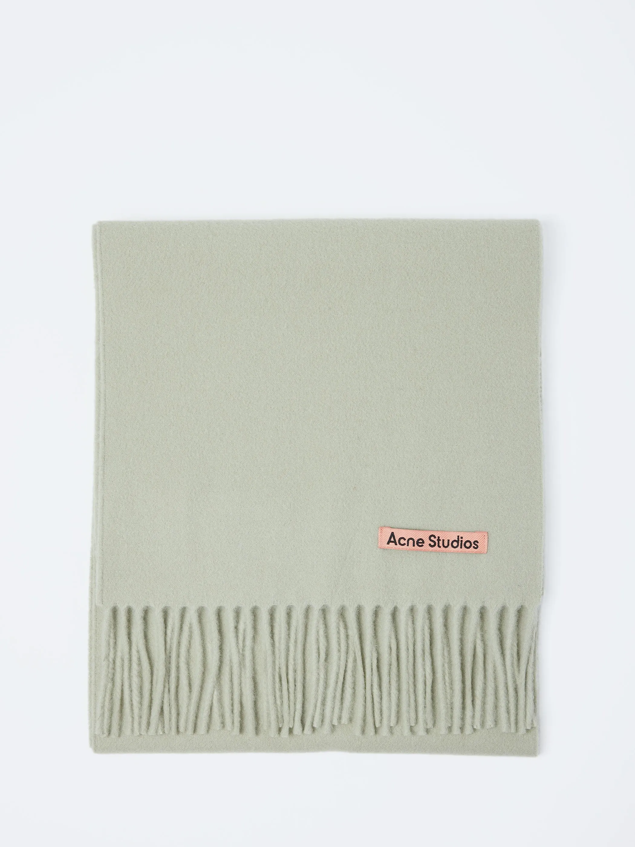 Fringe Wool Scarf - Skinny