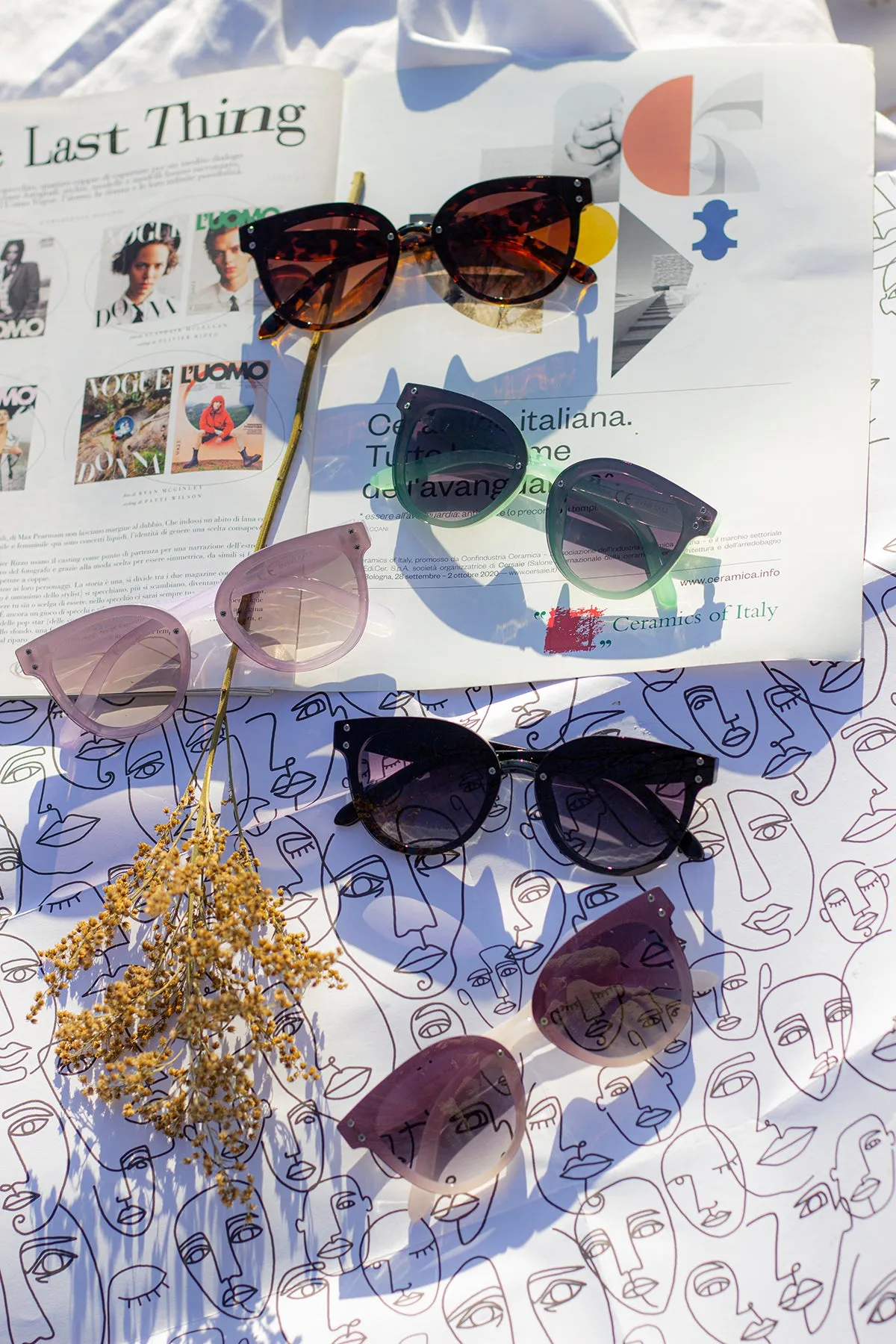 Front Lens Rounded Sunglasses