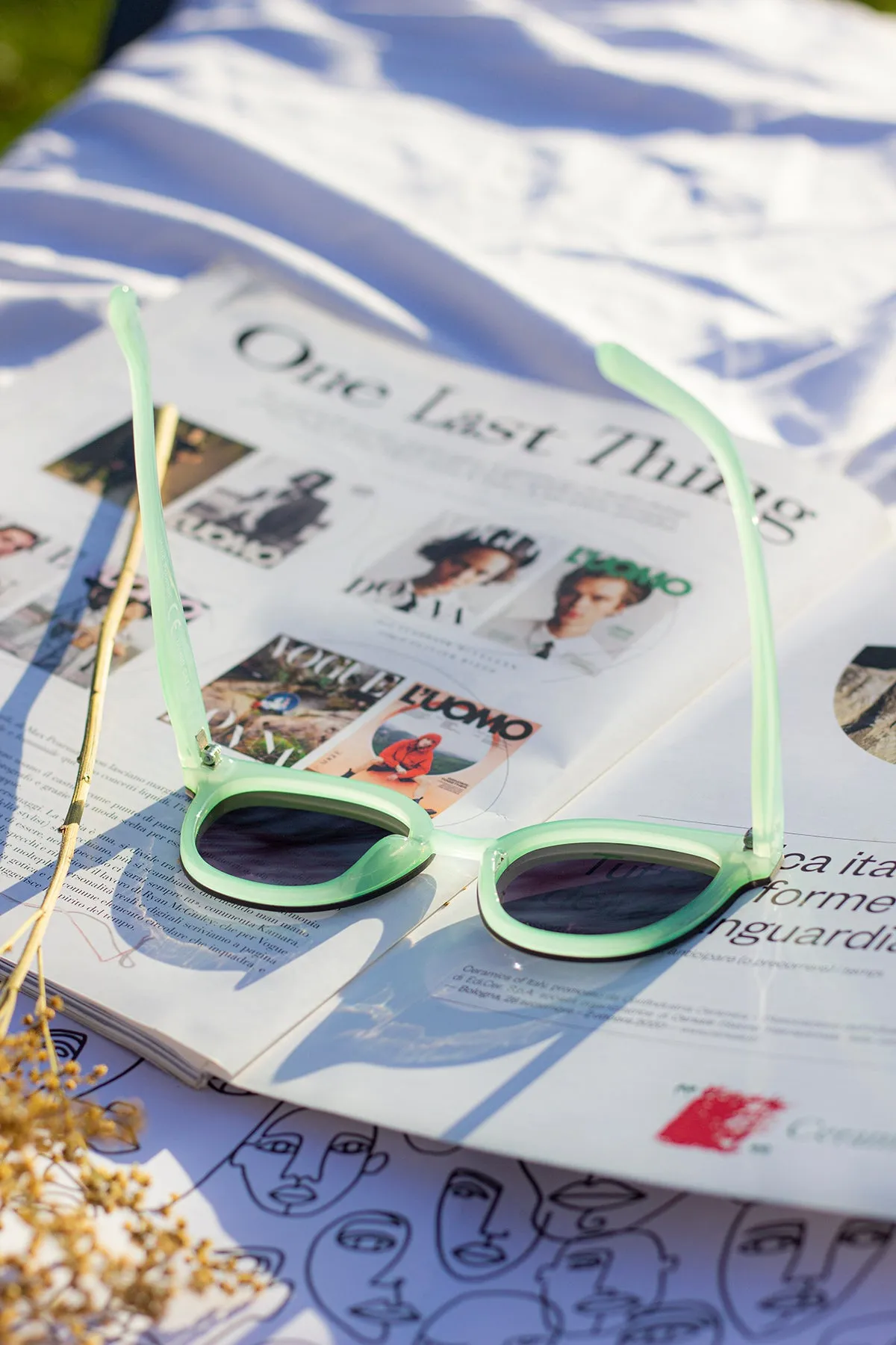 Front Lens Rounded Sunglasses