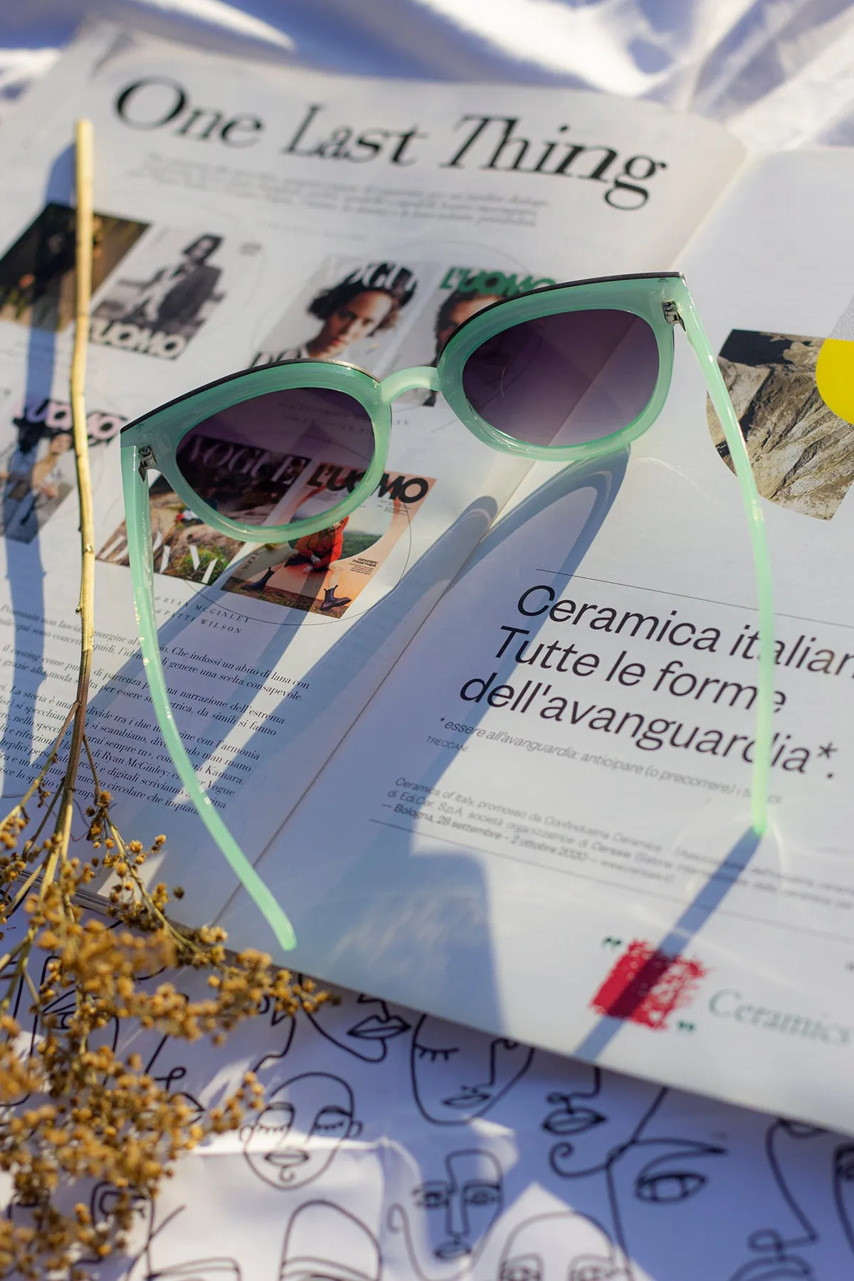 Front Lens Rounded Sunglasses