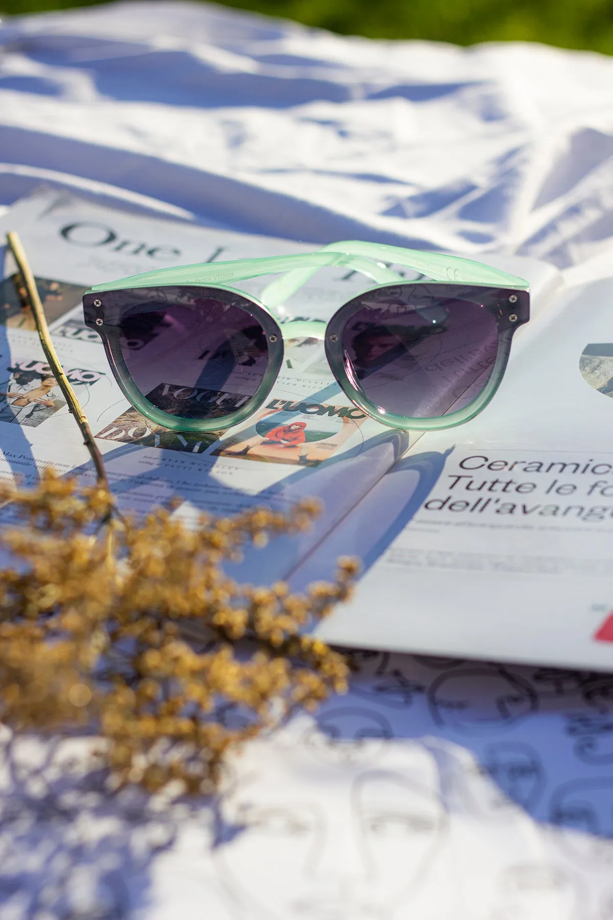 Front Lens Rounded Sunglasses