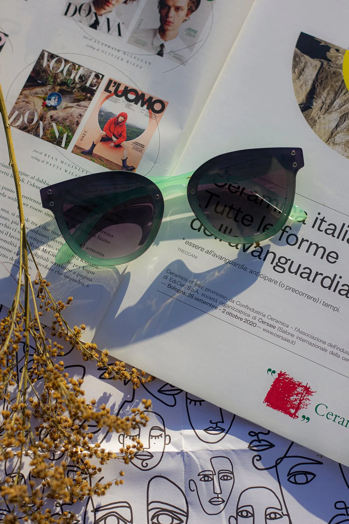 Front Lens Rounded Sunglasses