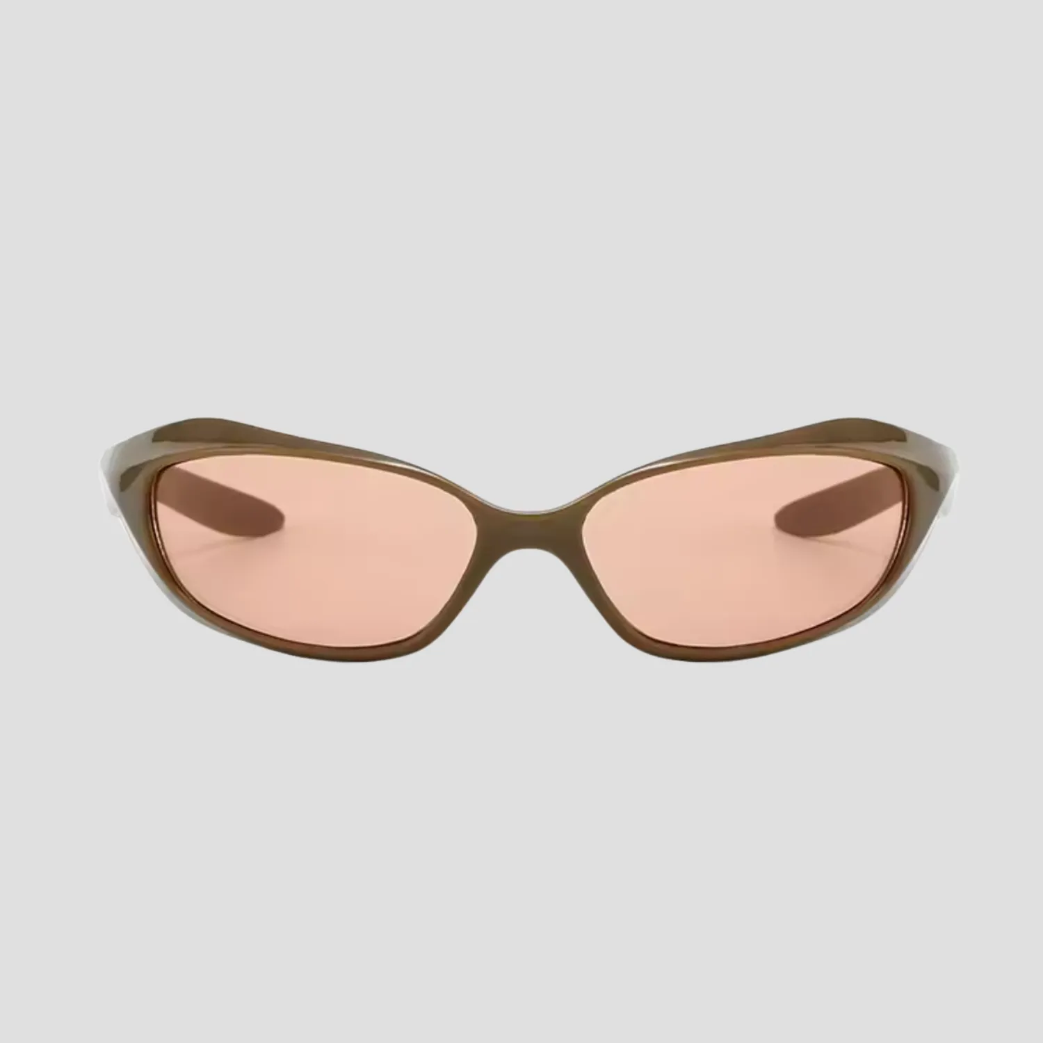 Futuristic Brown-Red Sunglasses