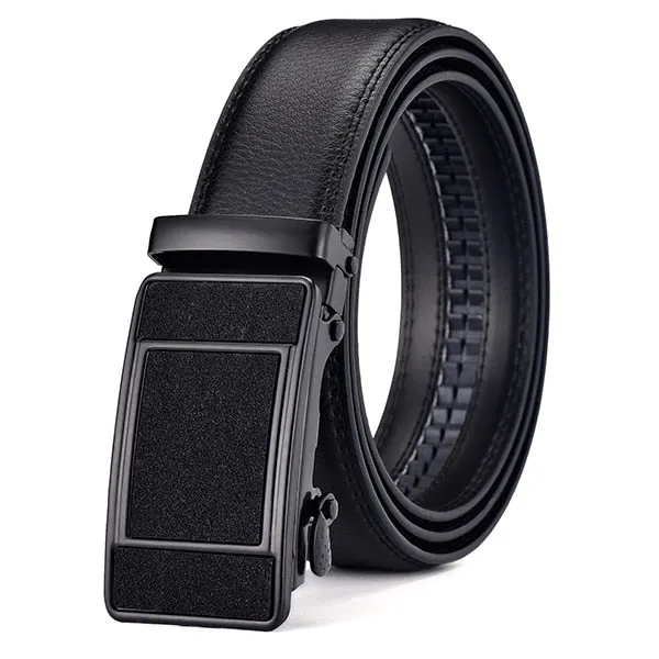 Genuine Leather Automatic Male Cummerbunds Leather Belt For Men