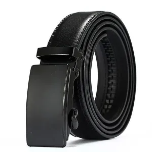 Genuine Leather Automatic Male Cummerbunds Leather Belt For Men