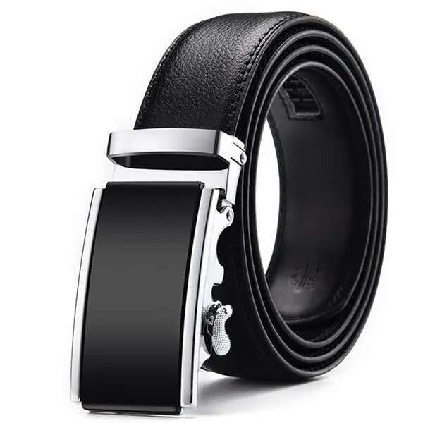 Genuine Leather Automatic Male Cummerbunds Leather Belt For Men