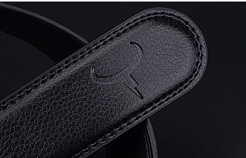 Genuine Leather Automatic Ratchet Buckle Belts