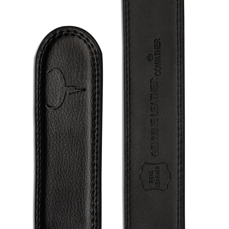 Genuine Leather Automatic Ratchet Buckle Belts