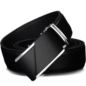 Genuine Leather Automatic Ratchet Buckle Belts