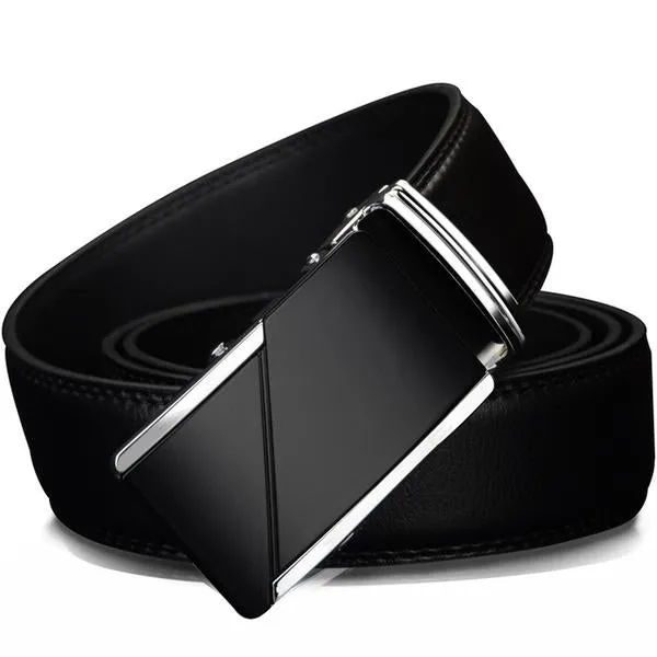Genuine Leather Automatic Ratchet Buckle Belts