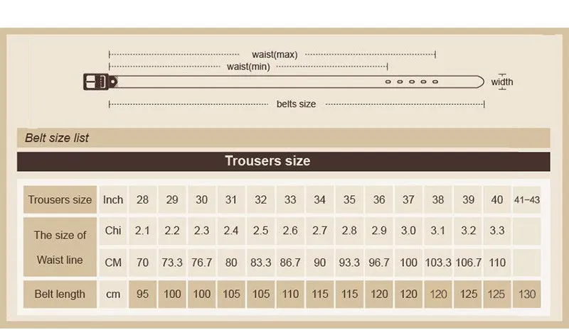 Genuine Leather Automatic Ratchet Buckle Belts