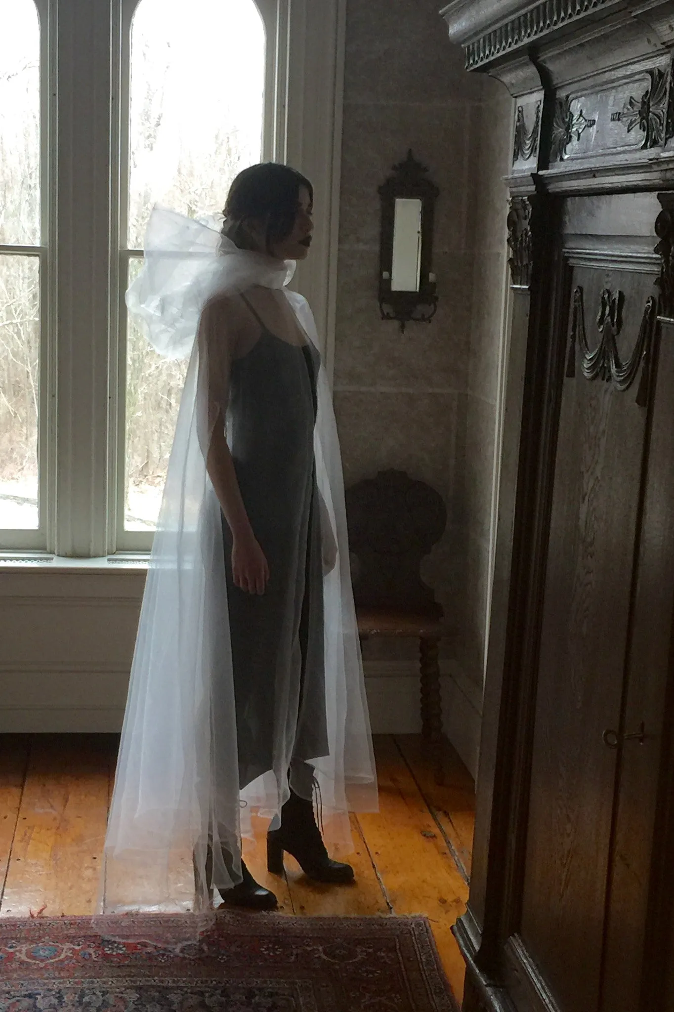 Ghost Edwardian Cape & Sheer Ruche Jumper