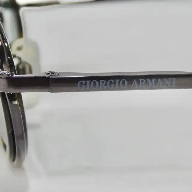 Giorgio Armani 1990s Black Tortoise Sunglasses