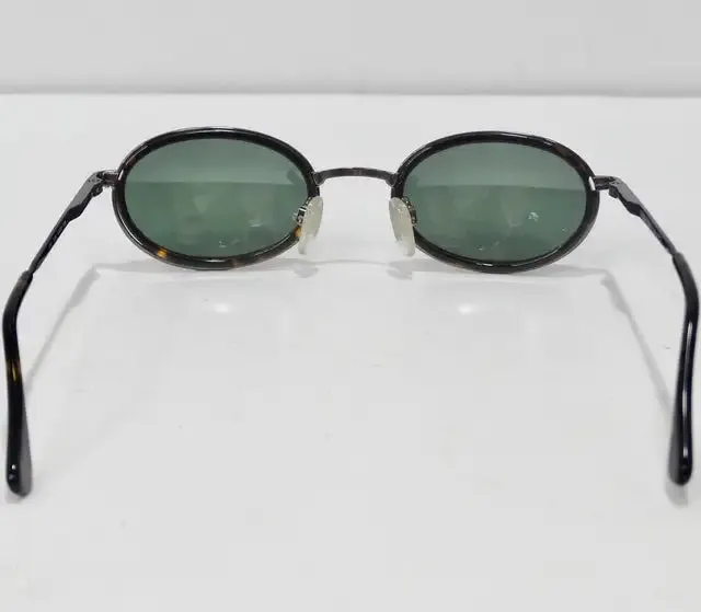Giorgio Armani 1990s Black Tortoise Sunglasses