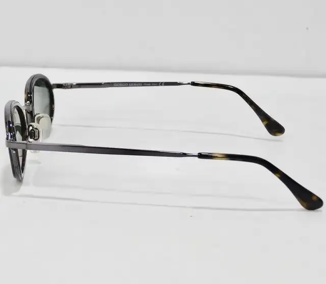 Giorgio Armani 1990s Black Tortoise Sunglasses