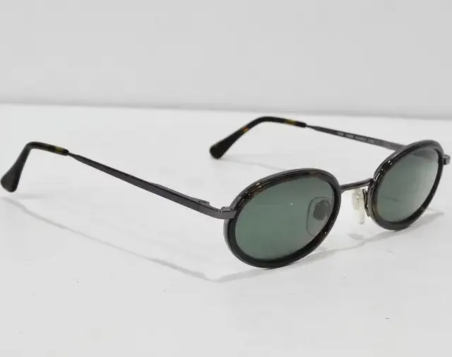 Giorgio Armani 1990s Black Tortoise Sunglasses
