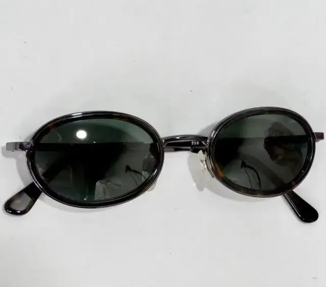 Giorgio Armani 1990s Black Tortoise Sunglasses