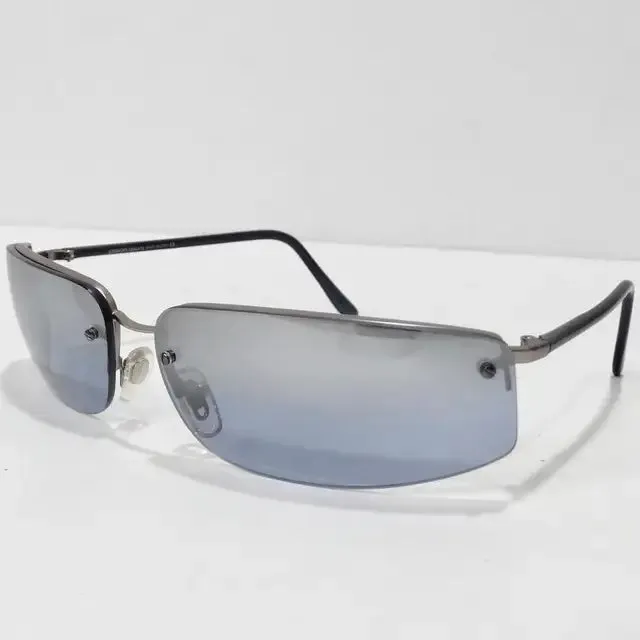 Giorgio Armani 1990s Blue Sunglasses